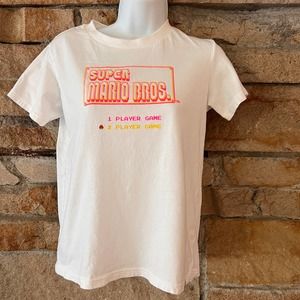 Uniqlo x Nintendo Retro Super Mario Bros Neon Video Game T Shirt Sz XS